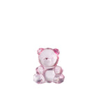 Lalique Teddy Air Small Sculpture in Pink Luster on a white background