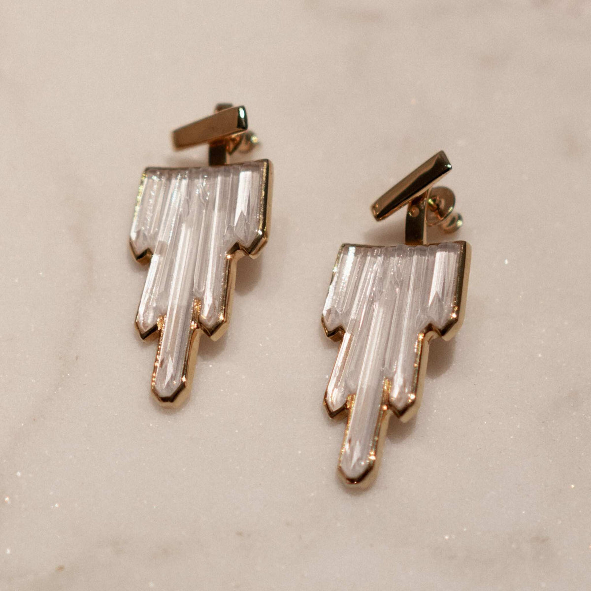 Lalique Terramineral Earrings, alternate view