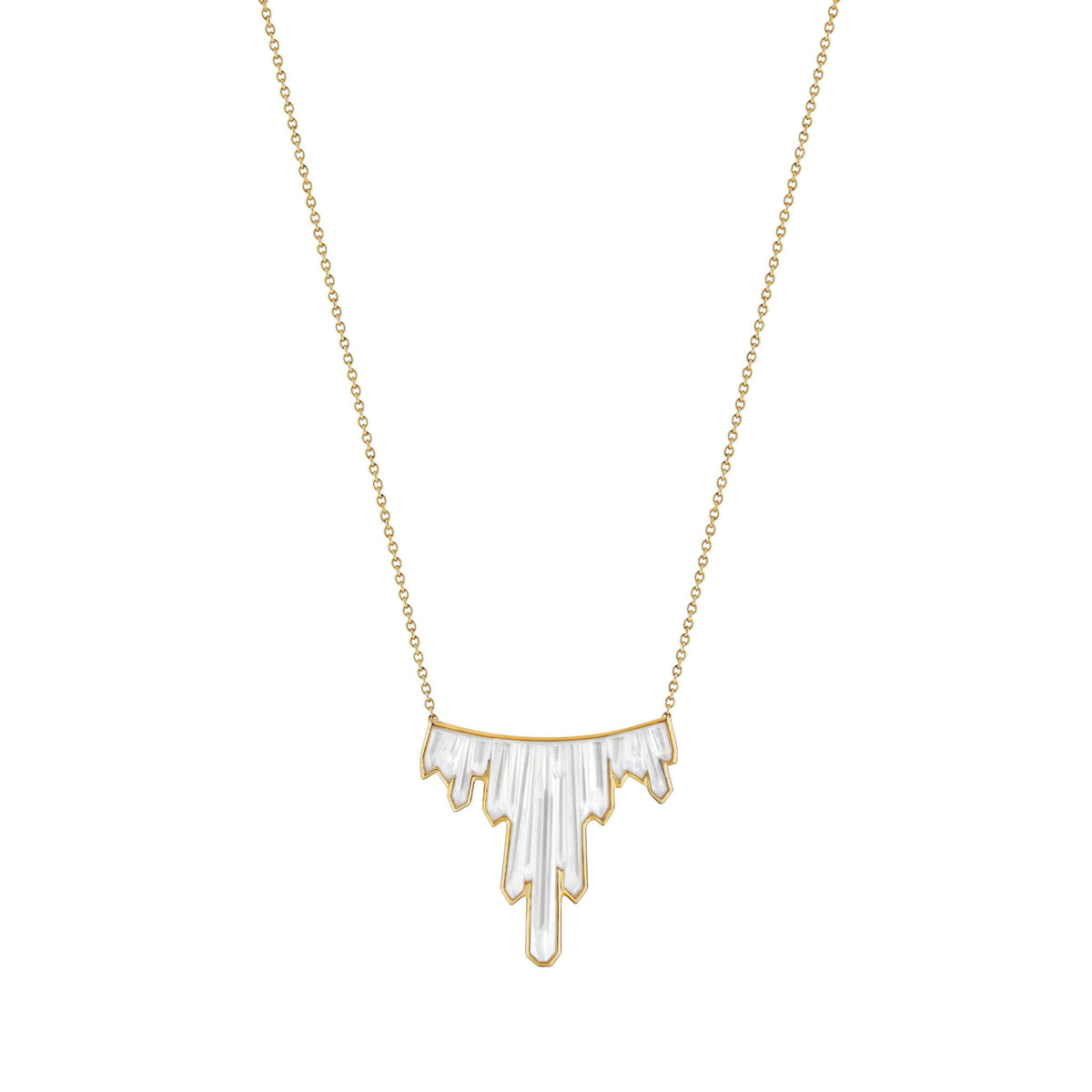 Lalique Terramineral Necklace 3 Crystals, alternate view