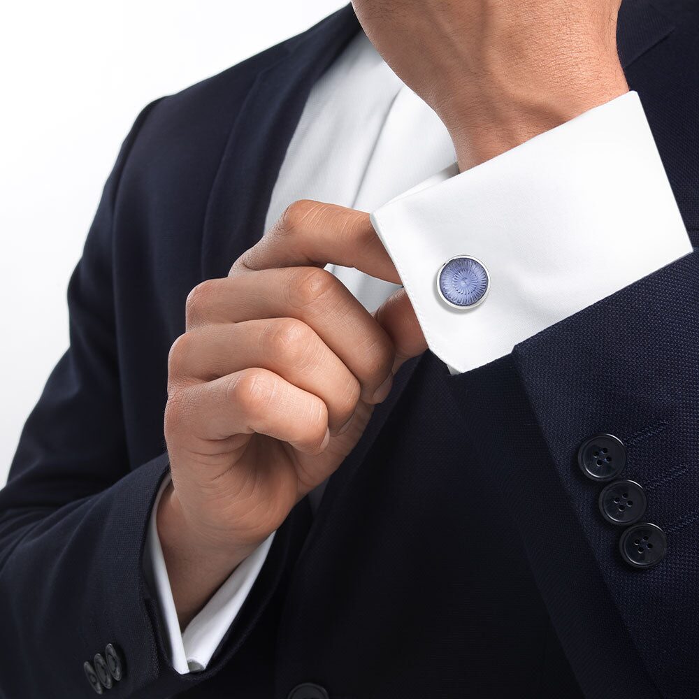 Lalique Toupie Cufflinks, alternate view
