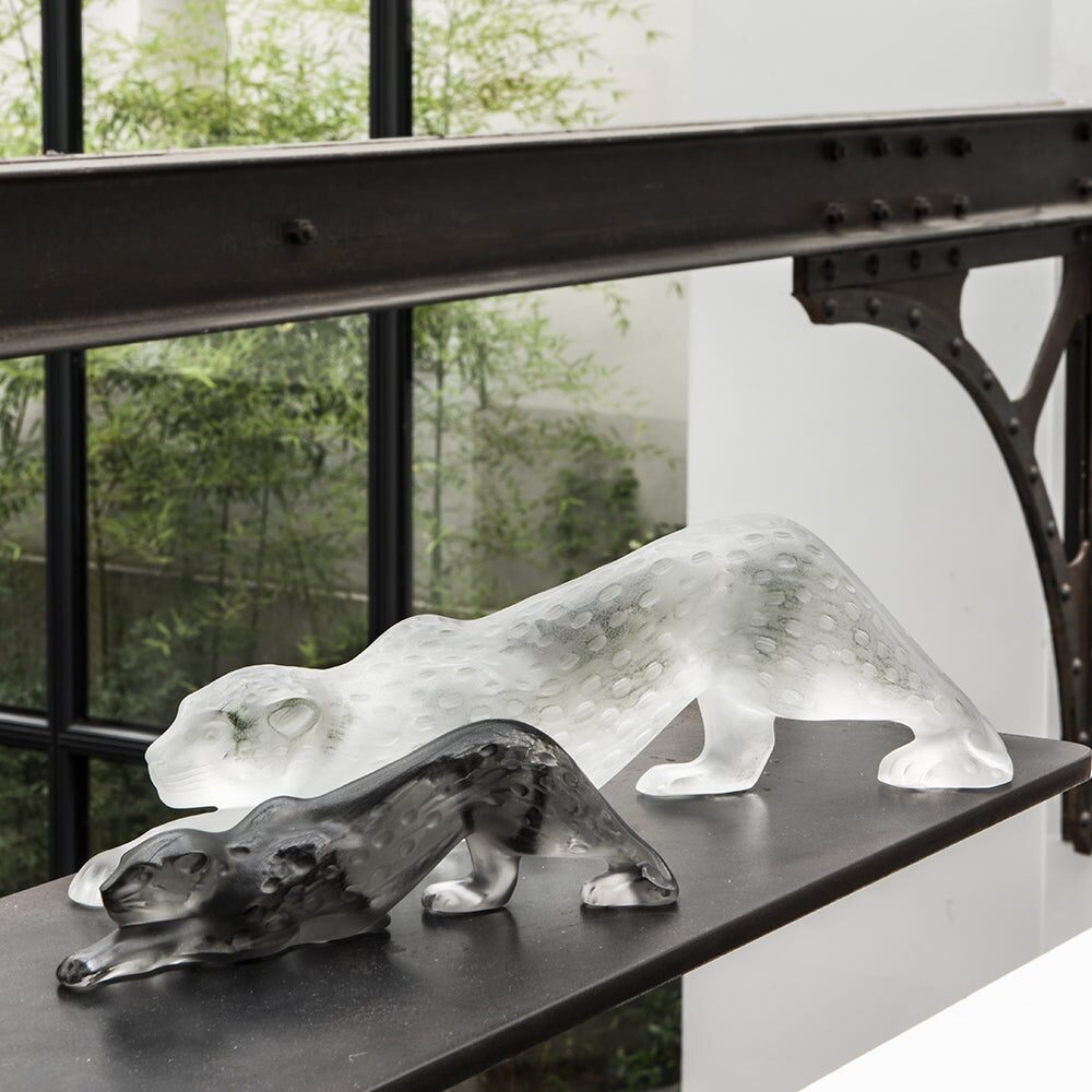 Lalique Zeila Panther Large Sculpture, alternate view