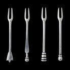 Match Pewter Assorted Olive Cocktail Forks, Set of 4