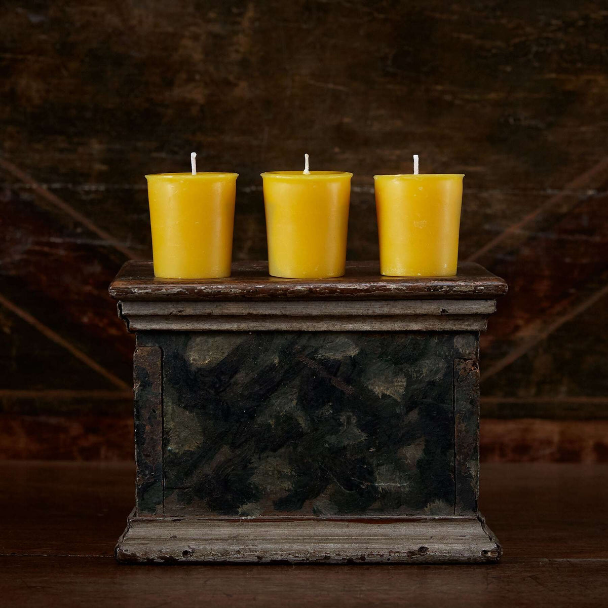 Match Pewter Beeswax Votives Scented Candle, alternate view