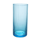 Match Pewter Bembo Highball Glass — Aqua Sky, Pleat