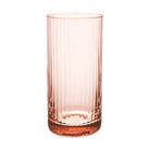 Match Pewter Bembo Highball Glass — Rose Quartz, Pleat