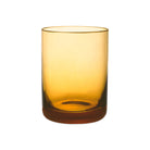 Match Pewter Bembo Shot Glass/Votive Holder — Amber, Smooth