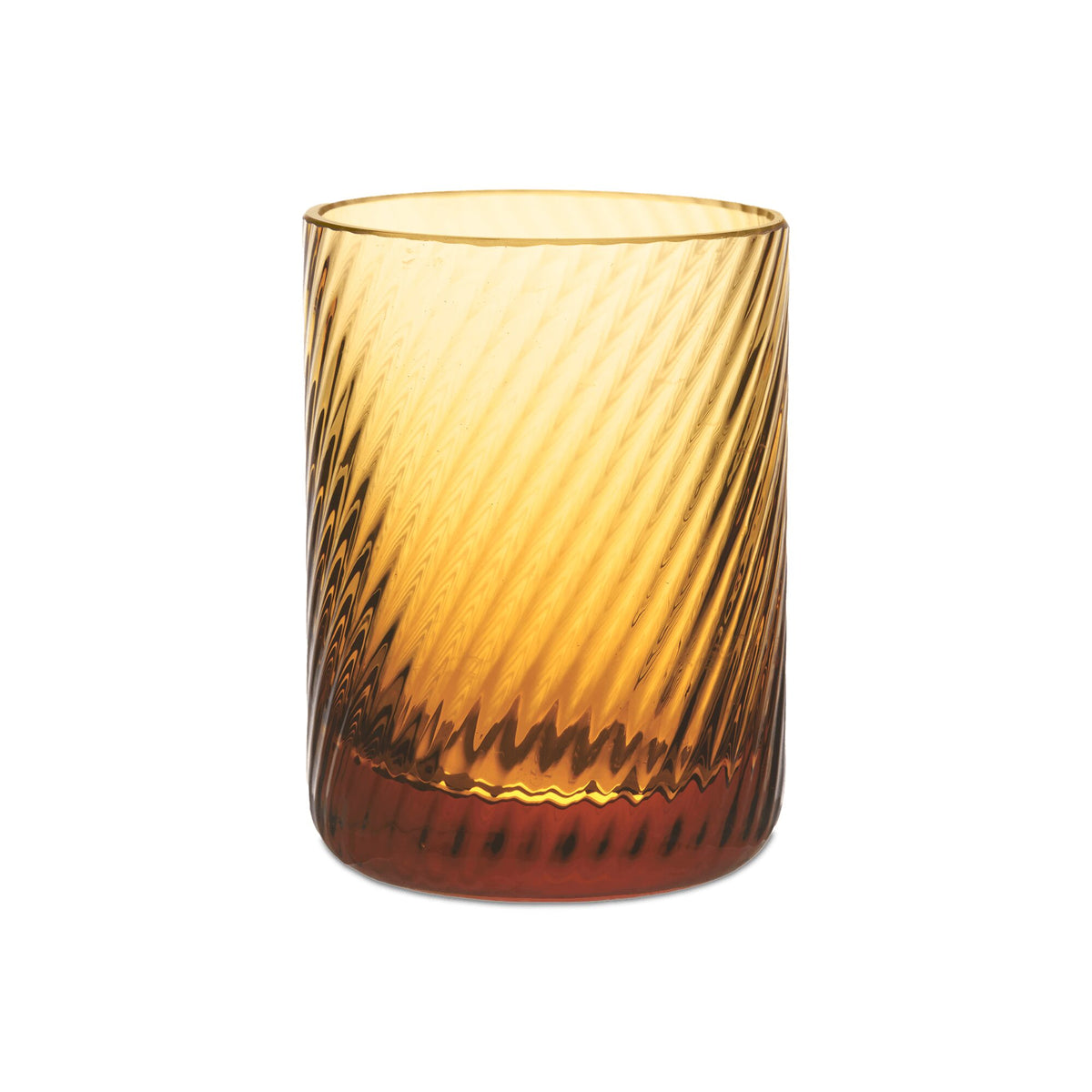 Match Pewter Bembo Shot Glass/Votive Holder — Amber, Twist