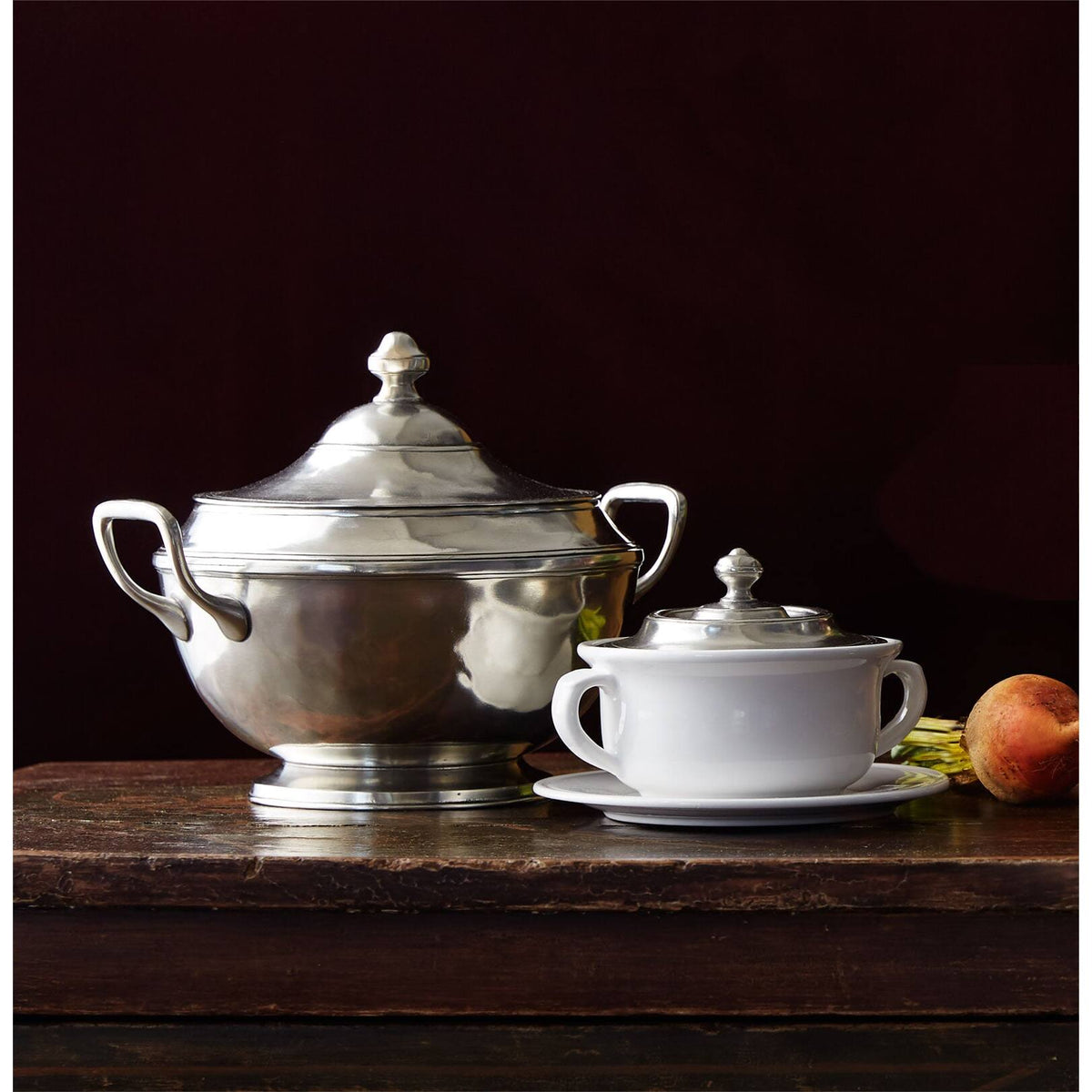 Match Pewter Brixia Tureen, alternate view