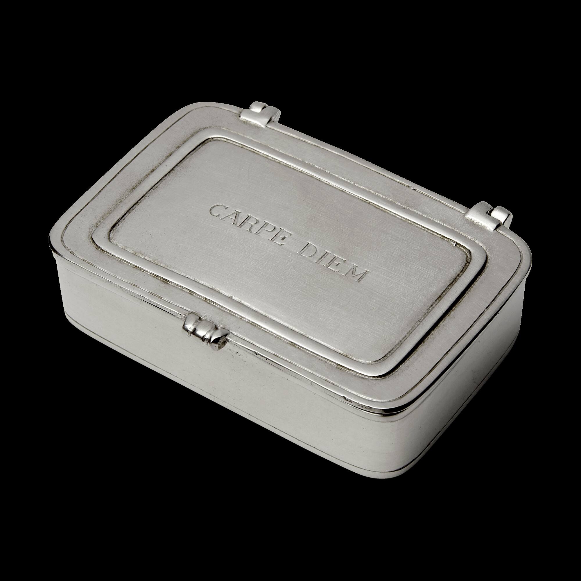 Match Pewter “Carpe Diem” Box — Small