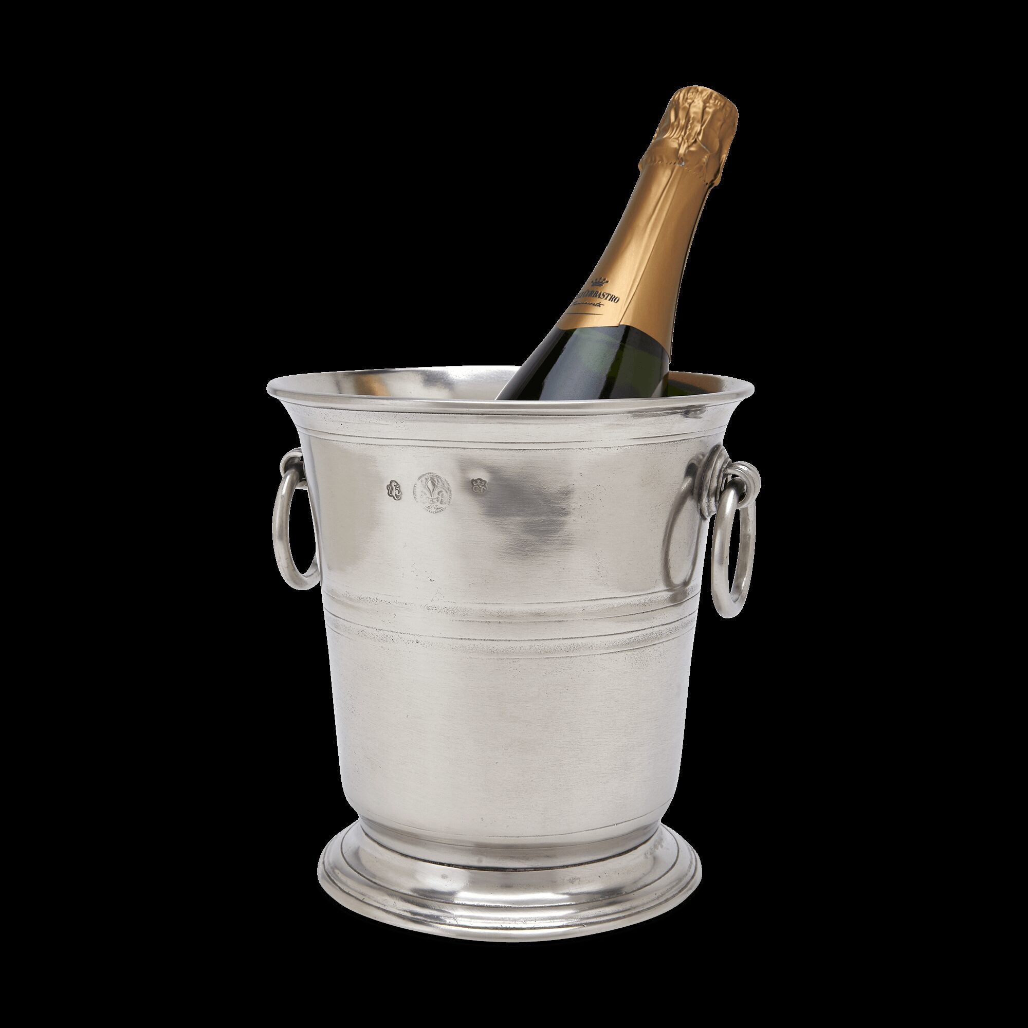 Match Pewter Champagne Bucket with Rings