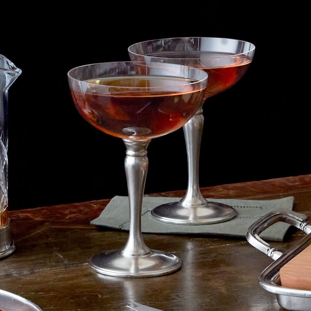 Match Pewter Champagne / Cocktail Coupe Coupe Champagne Glass, alternate view