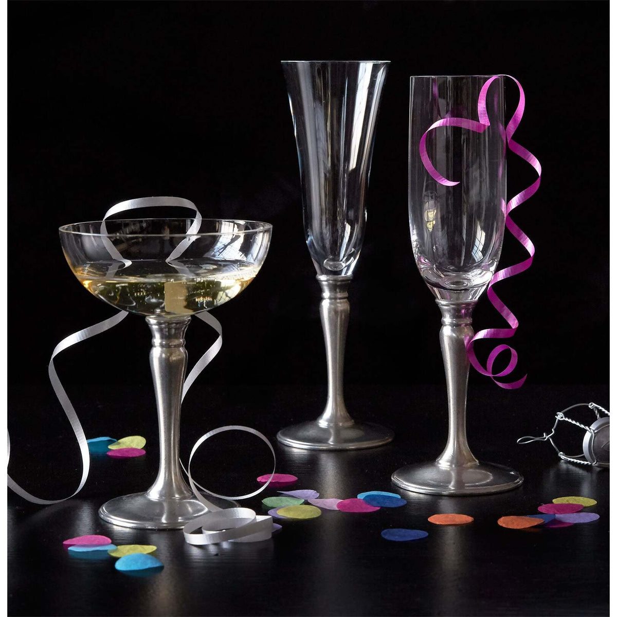 Match Pewter Champagne Glass Champagne Flute, alternate view