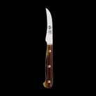 Match Pewter Coltello Curved Paring Knife Cornotech Handle Flatware Knive — With Block