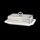 Match Pewter Convivio Double Butter Dish — Ceramic Base Only