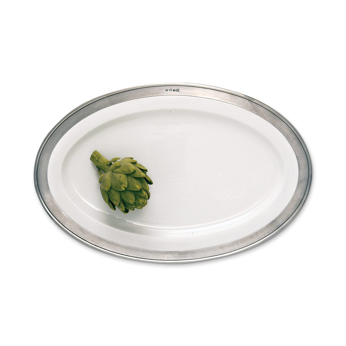 Match Pewter Convivio Oval Serving Platter, alternate view