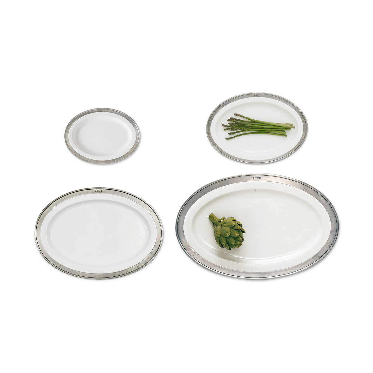 Match Pewter Convivio Oval Serving Platter, alternate view