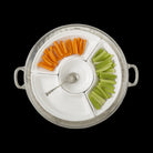 Match Pewter Convivio Round Sectional Platter — Ceramic Center Insert Only
