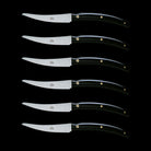 Match Pewter Convivio Steak Knife, Set of 6 Steak Knive — Red