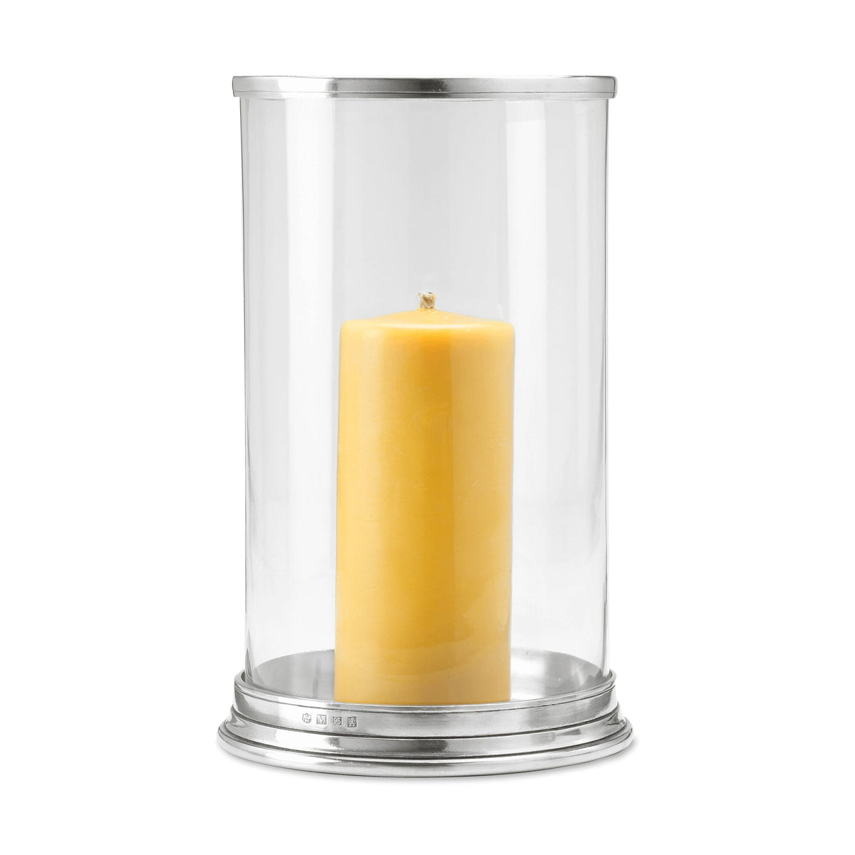 Match Pewter Cylinder Hurricane Candleholder, alternate view