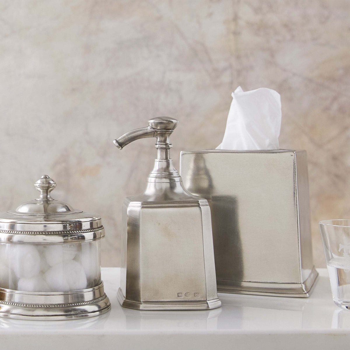 Match Pewter Dolomiti Soap Dispenser Bathroom Accessorie, alternate view