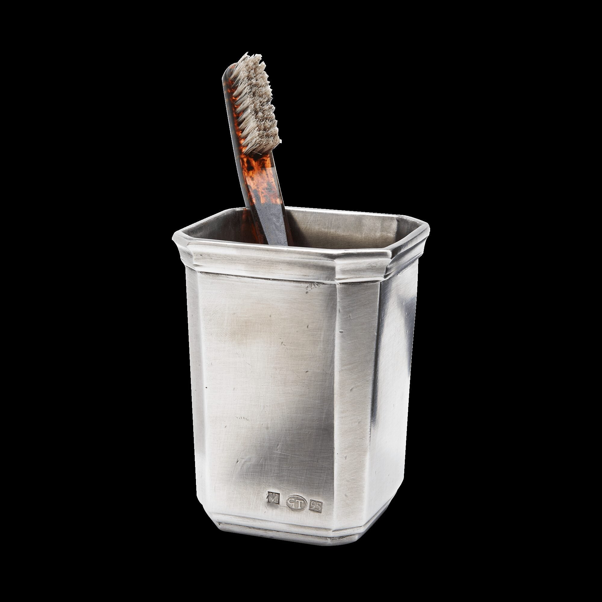 Match Pewter Dolomiti Toothbrush Cup Bathroom Accessorie
