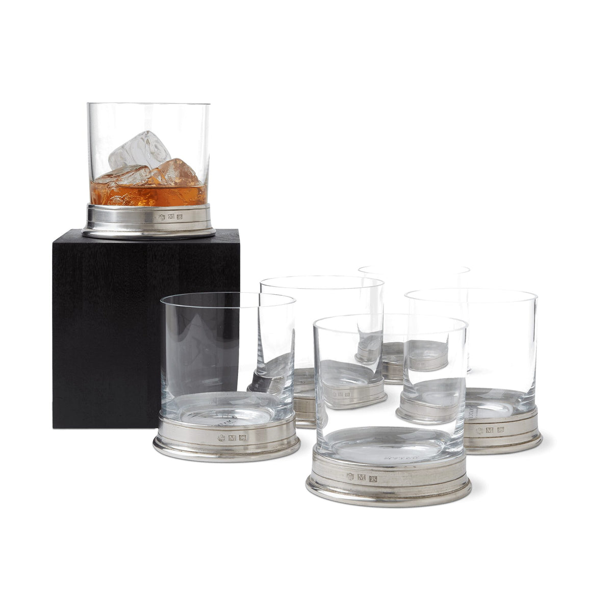 Match Pewter Double Old Fashioned Glass, alternate view