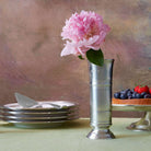 Match Pewter Footed Cylinder Vase, alternate view