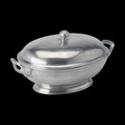 Match Pewter Footed Oval Tureen with Handles