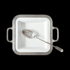 Match Pewter Gianna Square Serving Dish with Handles Serving Bowl