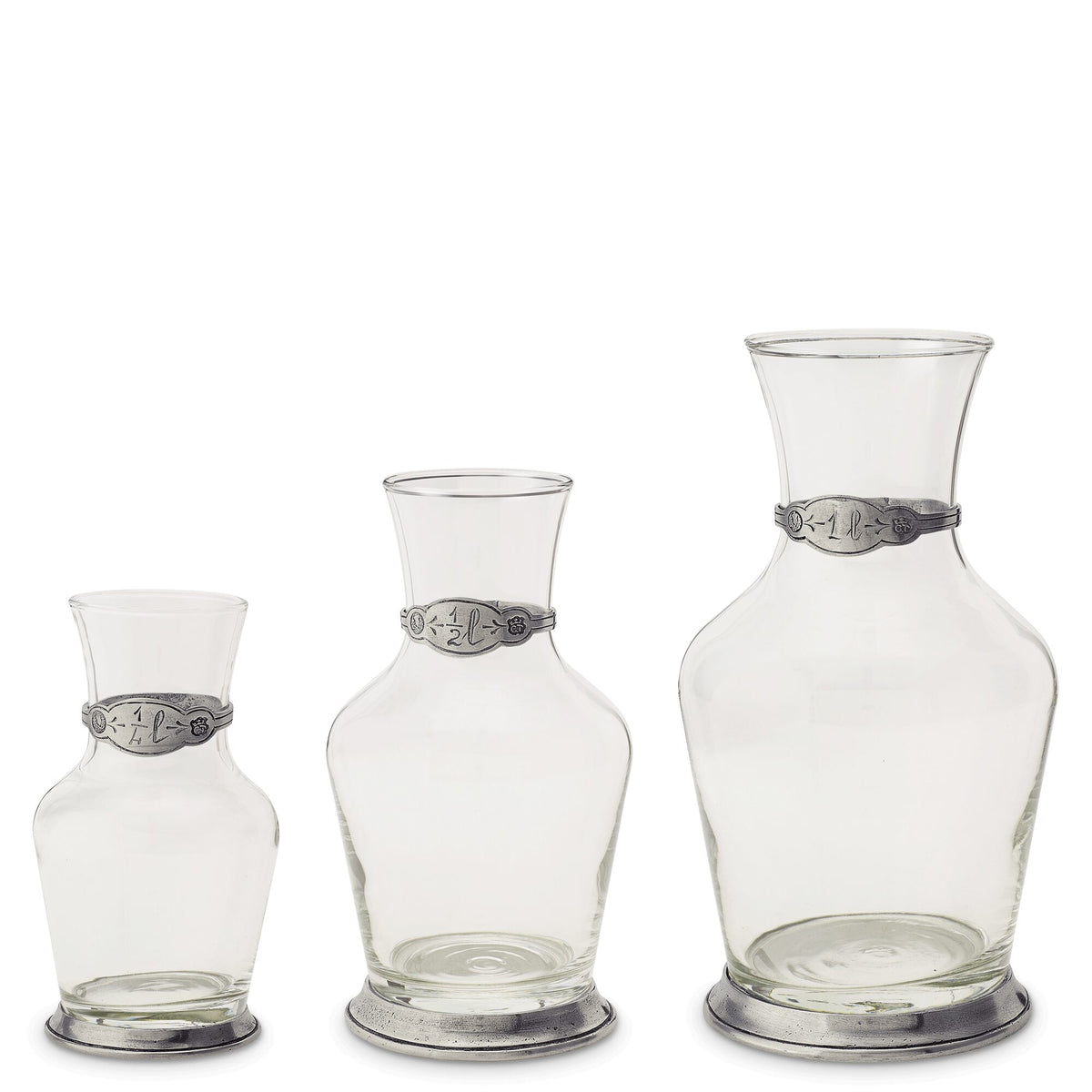 Match Pewter Glass Carafe, alternate view