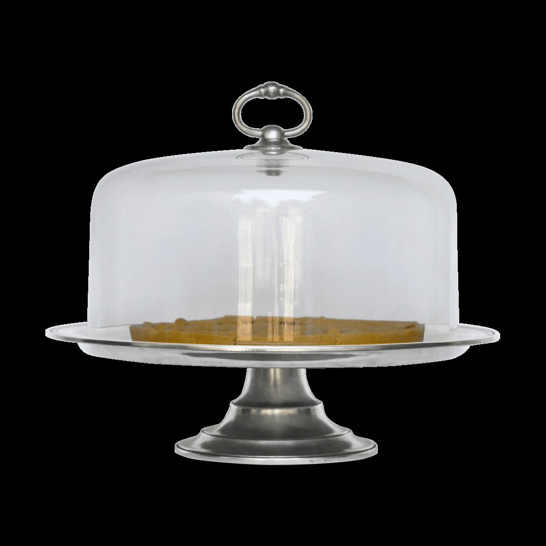 Match Pewter Glass Cloche Plate Serving Cover
