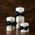 Match Pewter Ivory Beeswax Drip Pillar Scented Candle — 3.5" H