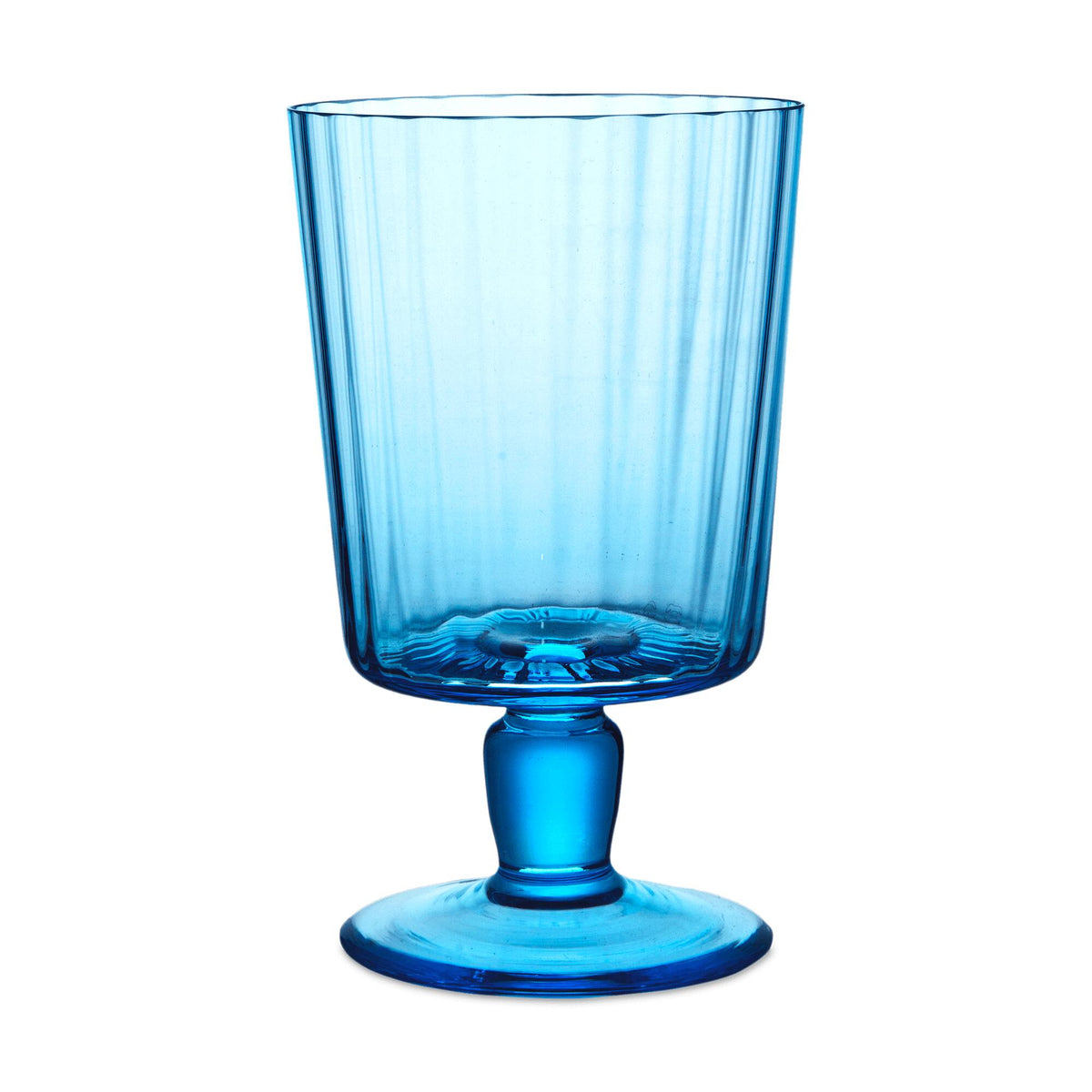 Match Pewter Lando Goblet — Aqua Sky, Pleat