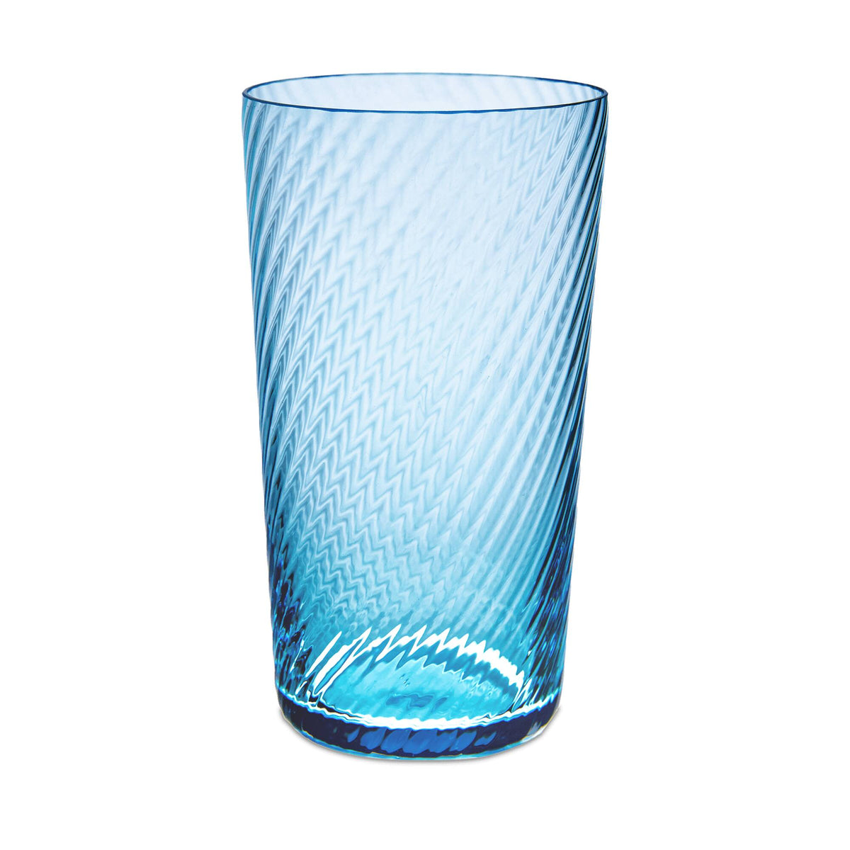 Match Pewter Lando Highball Glass — Aqua Sky, Twist