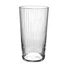 Match Pewter Lando Highball Glass — Clear, Pleat