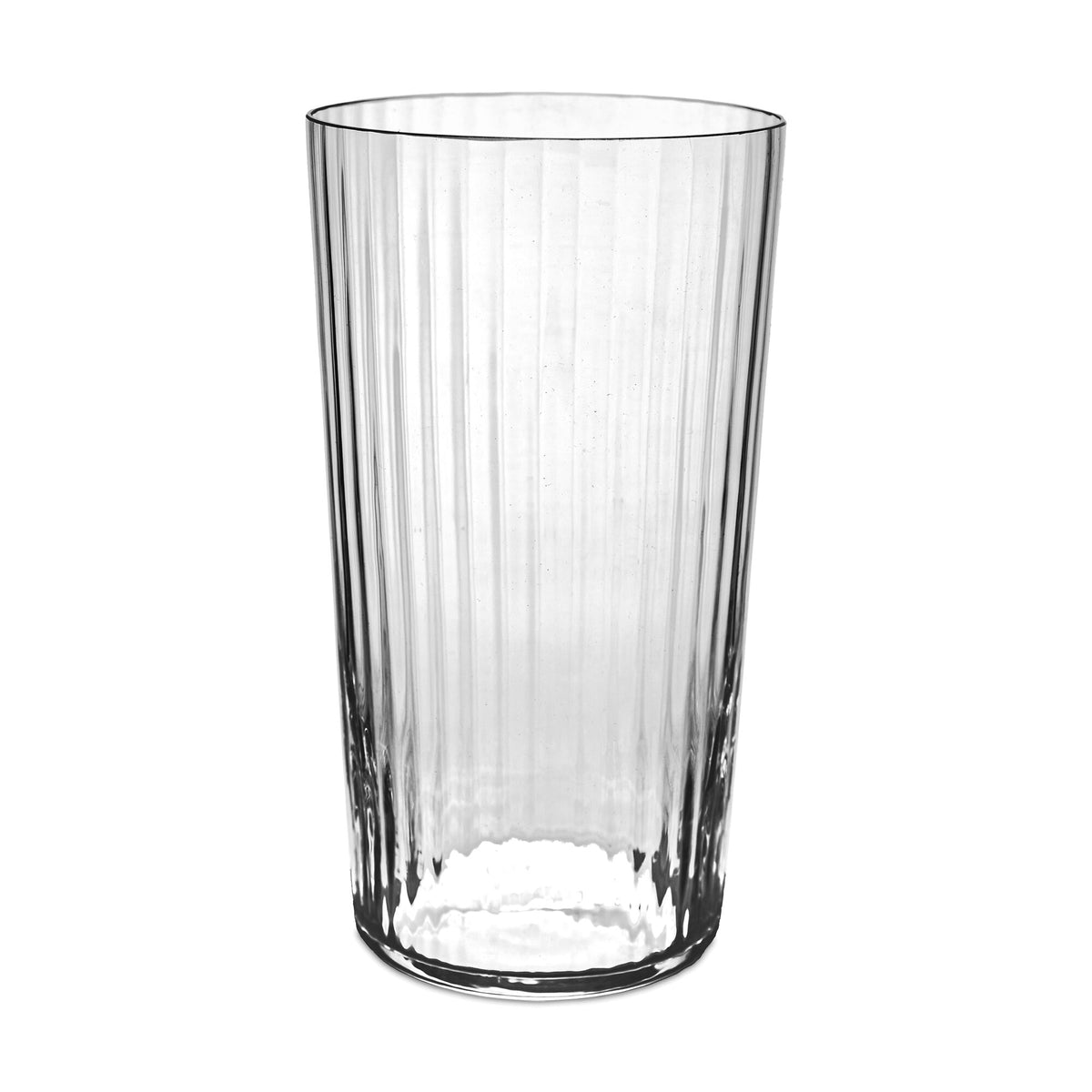 Match Pewter Lando Highball Glass — Clear, Pleat