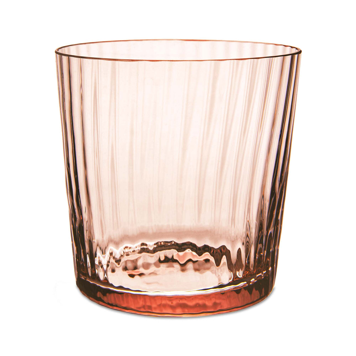 Match Pewter Lando Rocks Glass — Rose Quartz, Pleat