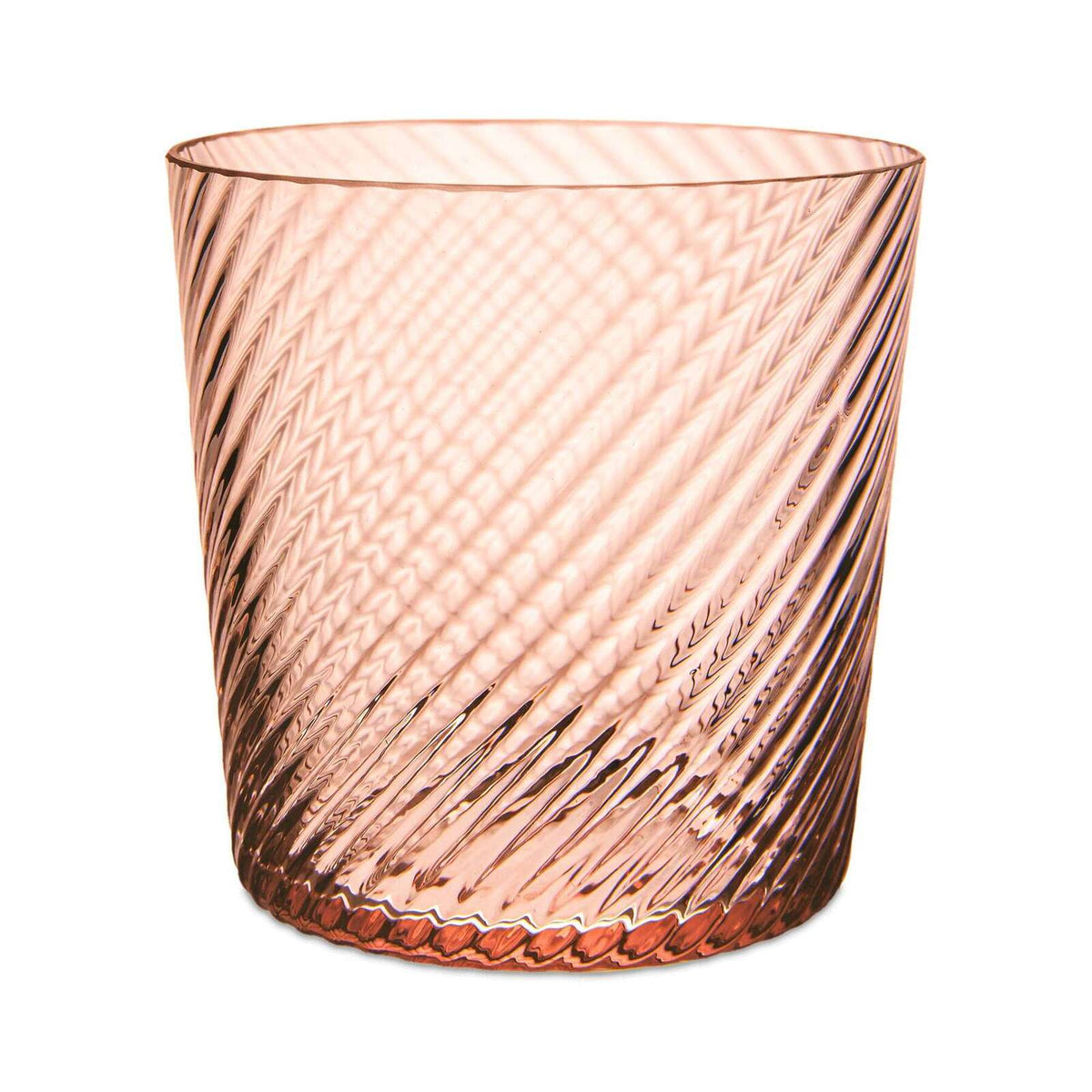 Match Pewter Lando Rocks Glass — Rose Quartz, Twist