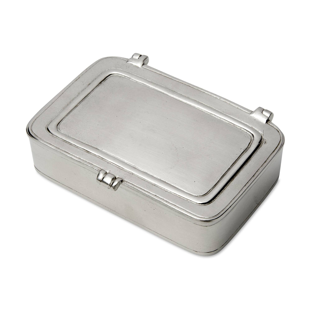 Match Pewter Lidded Box — Large, No Leather Insert