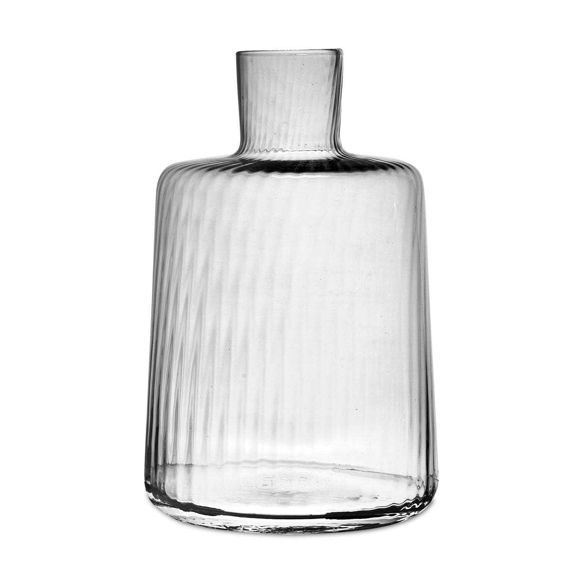 Match Pewter Low Carafe — Clear, Pleat