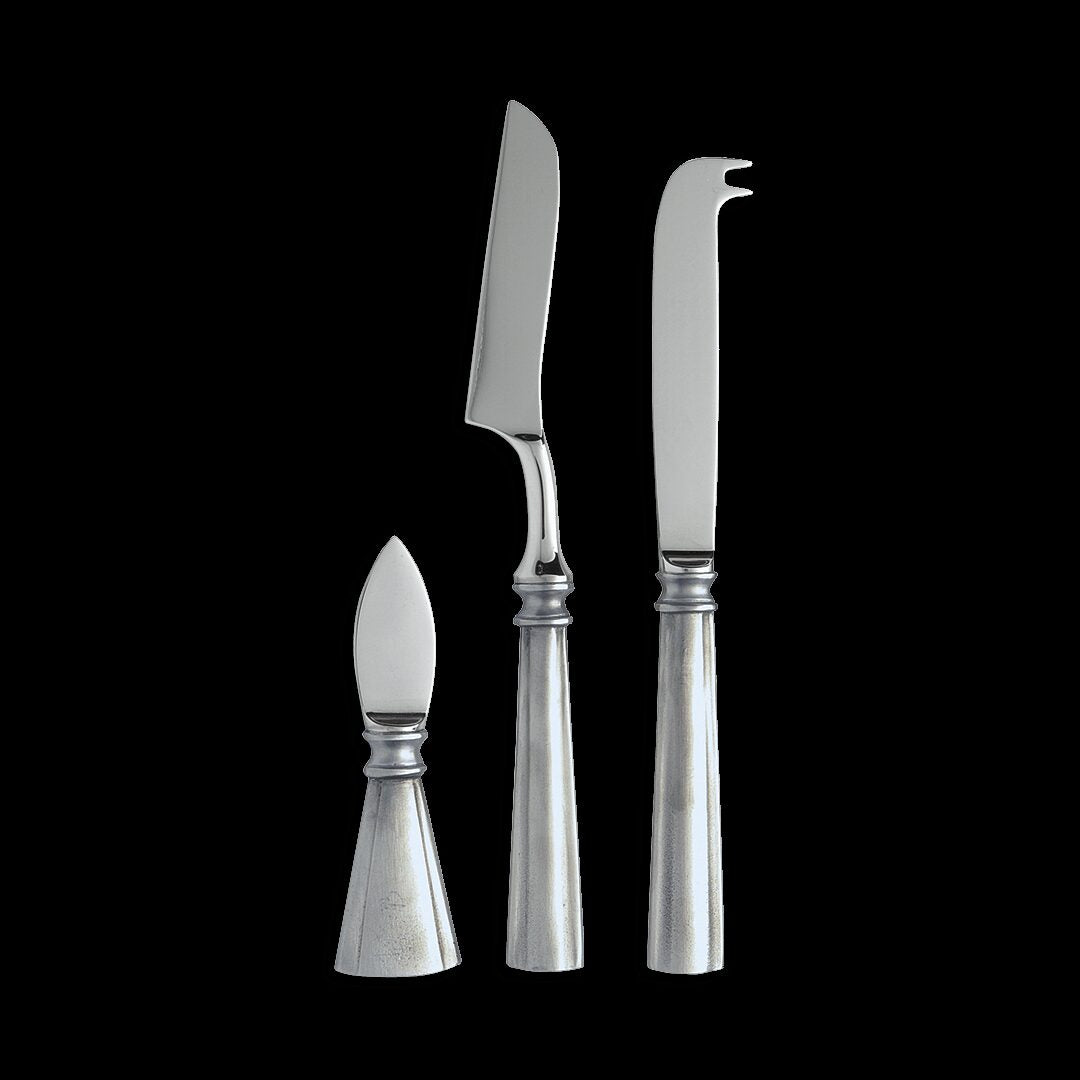 Match Pewter Lucia Cheese Knife Set Cheese Server