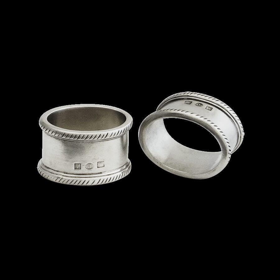 Match Pewter Luisa Oval Napkin Ring, Pair