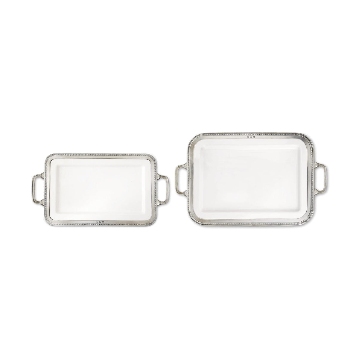 Match Pewter Luisa Rectangular Platter with Handles, alternate view