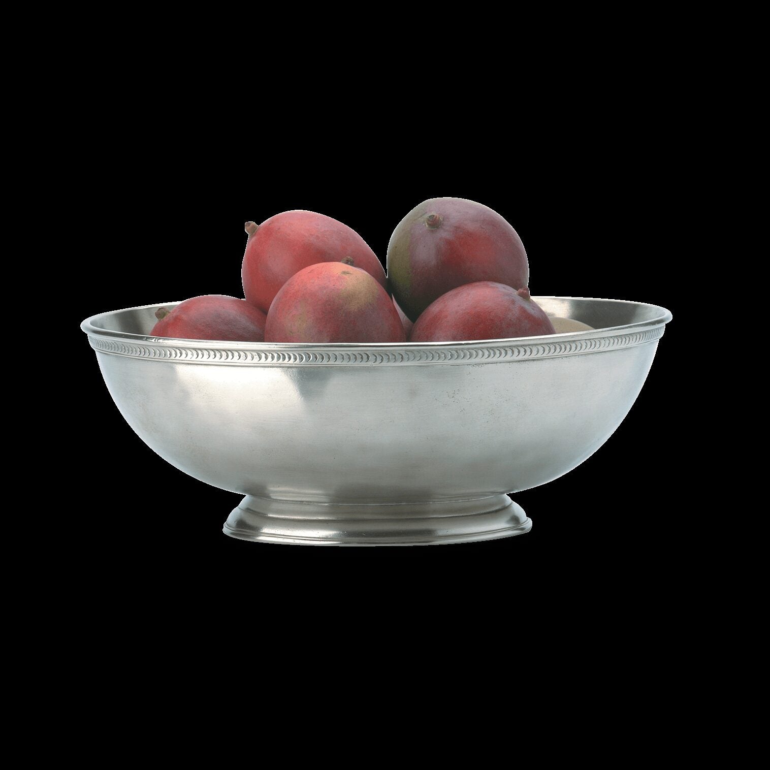 Match Pewter Luna Oval Footed Centerpiece Centerpiece Serving Bowl