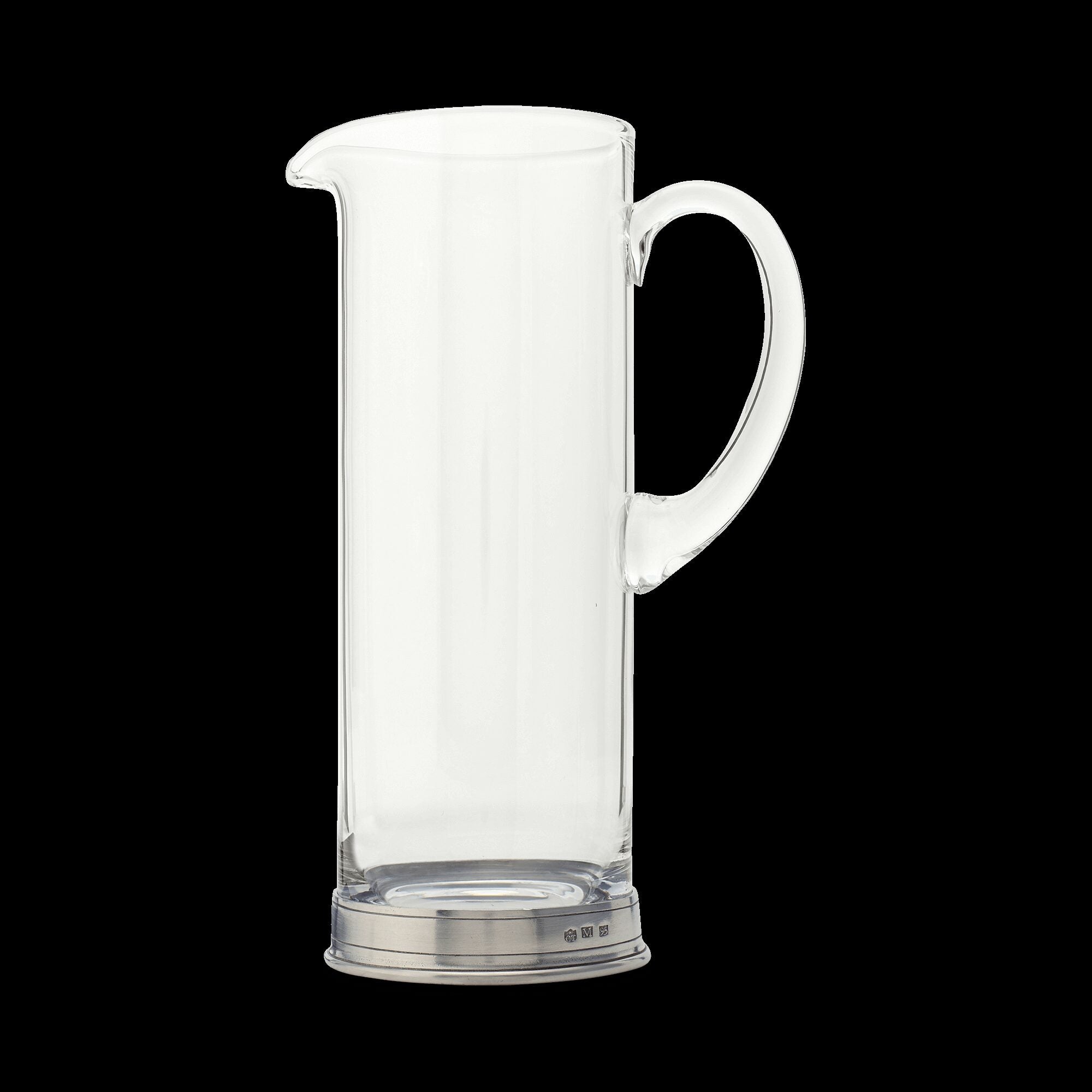 Match Pewter Martini Pitcher, Crystal Martini Glass — Pitcher Only