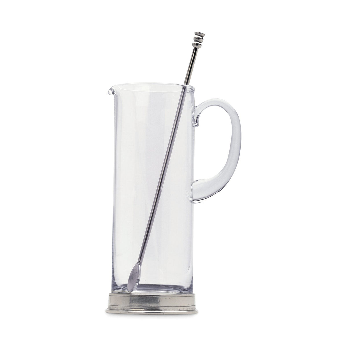 Match Pewter Martini Pitcher, Crystal Martini Glass, alternate view