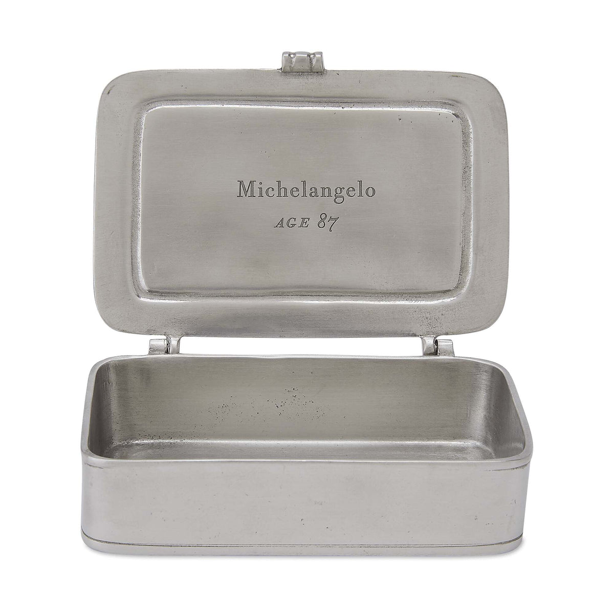 Match Pewter Michelangelo Lidded Boxes, alternate view