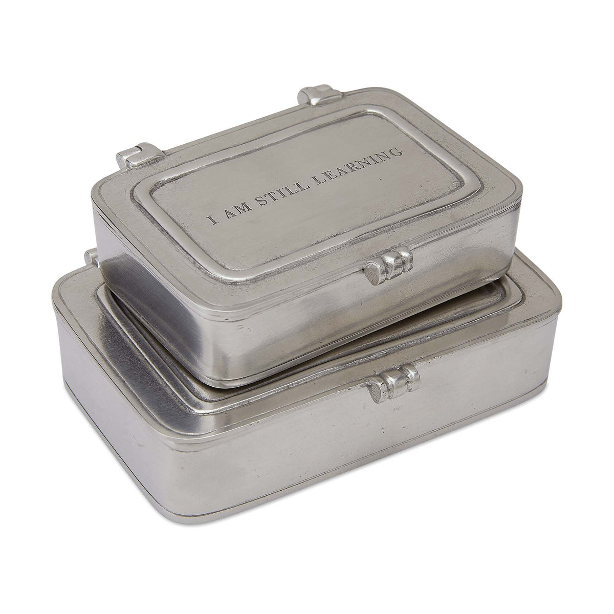 Match Pewter Michelangelo Lidded Boxes, alternate view