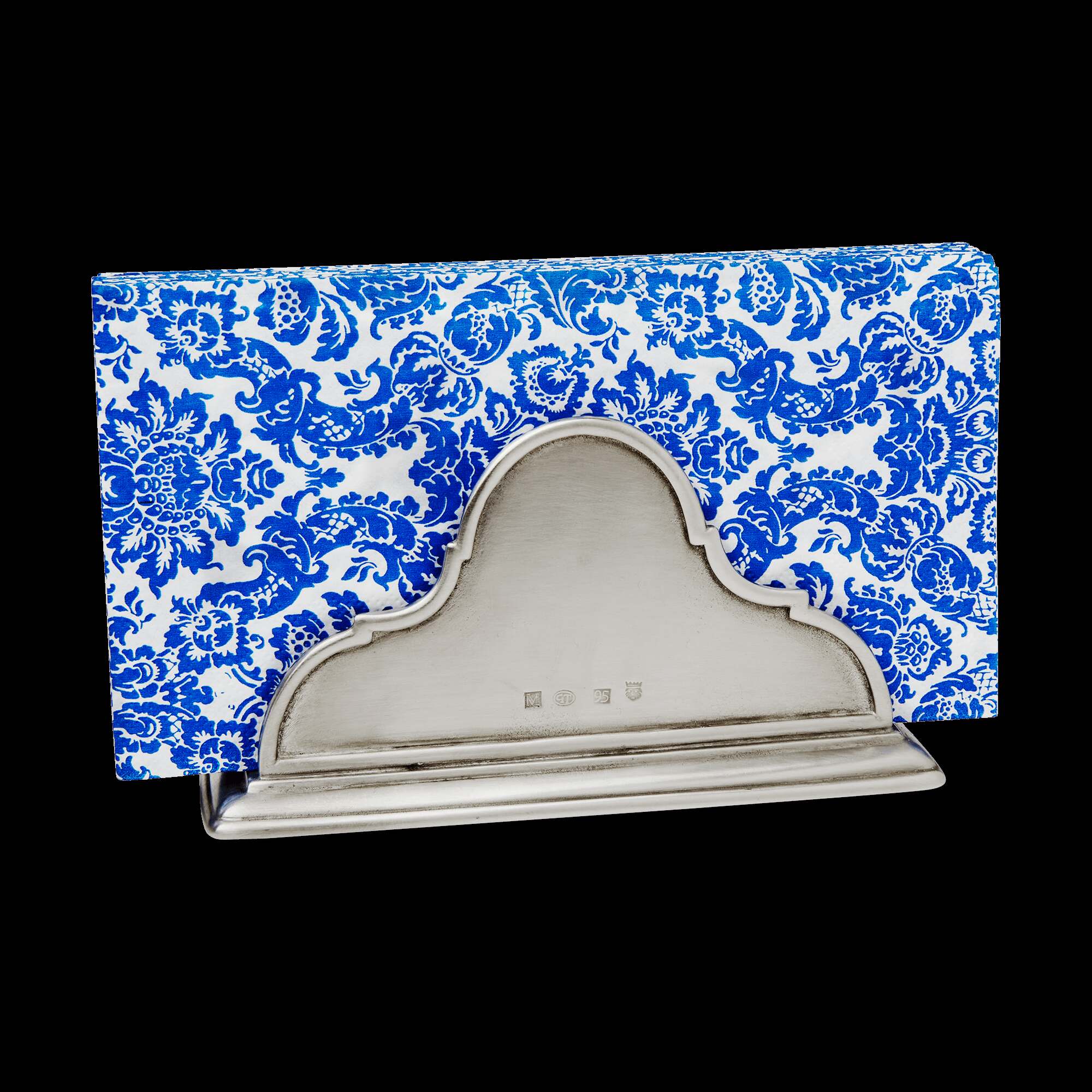 Match Pewter Napkin Holder with Dinner Napkin Serveware Accessorie