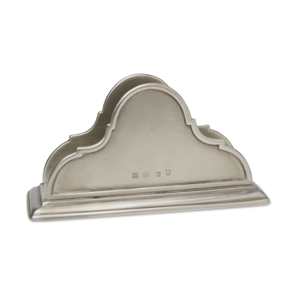 Match Pewter Napkin Holder with Dinner Napkin Serveware Accessorie, alternate view